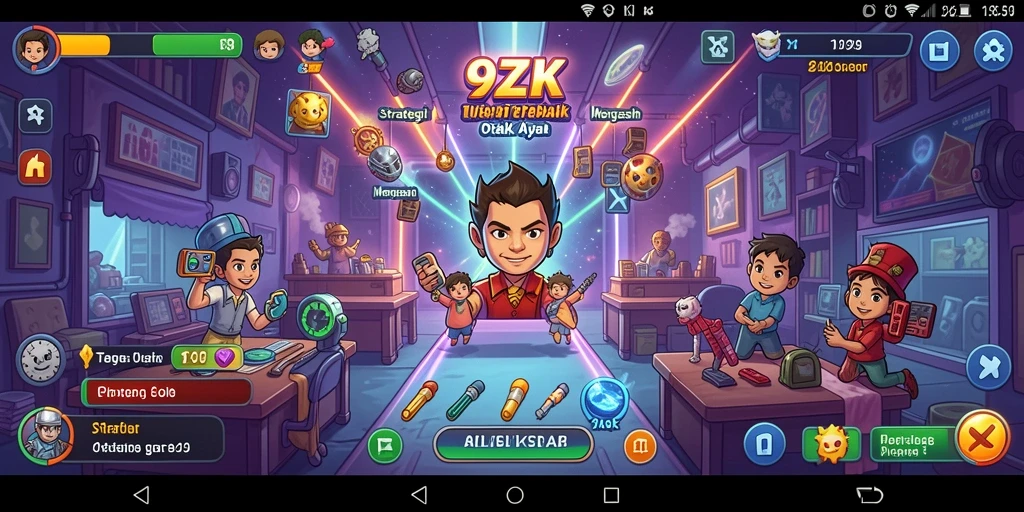Screenshot gameplay <strong>9ZK</strong> menampilkan momen strategis yang menantang.