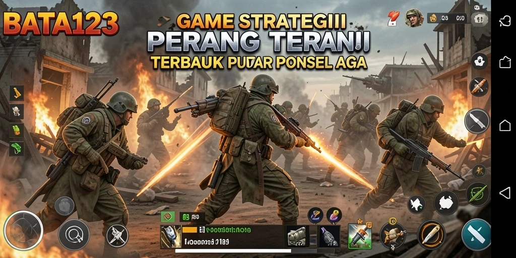 Tampilan gameplay menegangkan di BATA123 saat merancang strategi kemenangan.