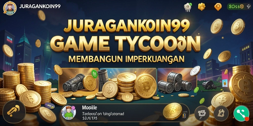 Tampilan gameplay JURAGANKOIN99 dengan berbagai elemen manajemen finansial.