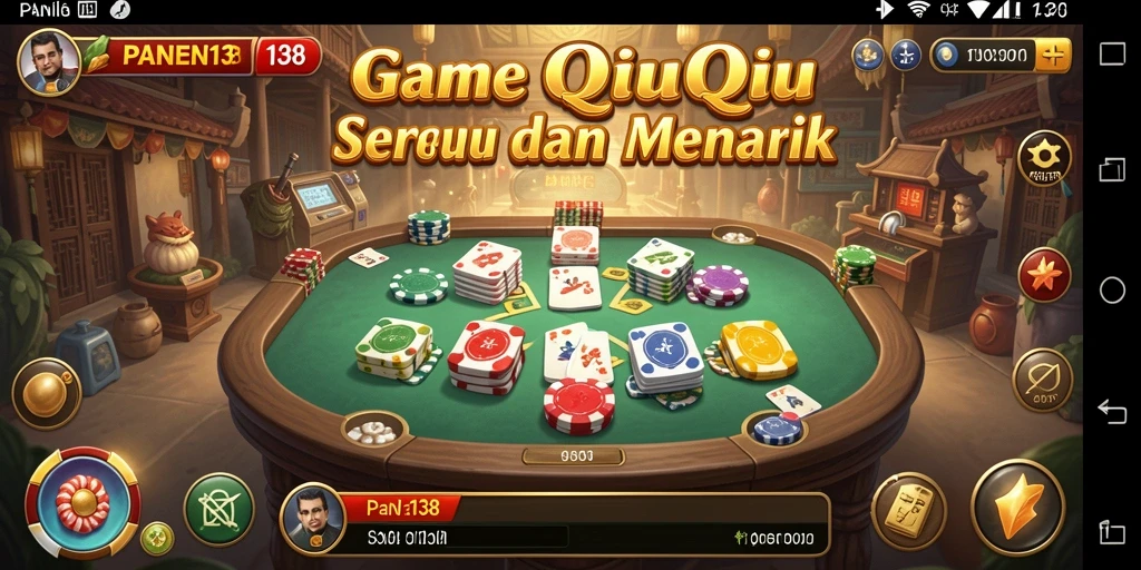 Tampilan gameplay seru dalam PANEN138 yang menampilkan aksi QiuQiu.