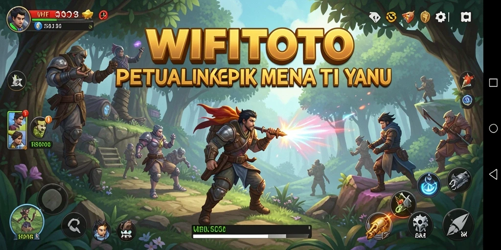 Gameplay petualangan seru dalam WIFITOTO dengan pemandangan menakjubkan.